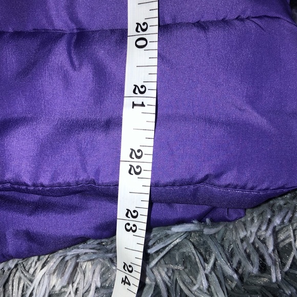 Girls Size L 14 | R 1881 by S.Rothschild | Purple Jacket with Gray Faux Fur Trim - Picture 8 of 9